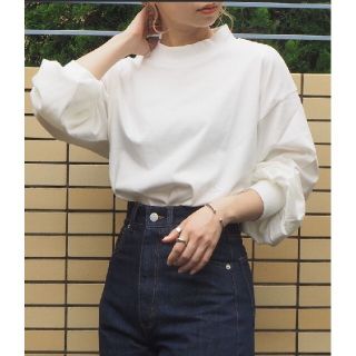 ティップトップ(tip top)のtiptop ティップトップ　モックネックボリューム袖ロンT　ロングTシャツ(Tシャツ(長袖/七分))