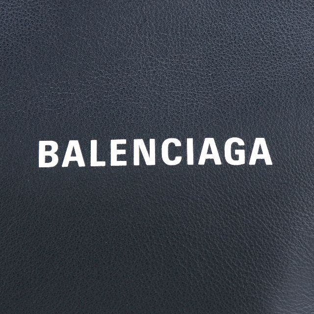 バレンシアガ トートバッグ レザー 本革 ブラック ロゴ 大きめ 大容量 黒色