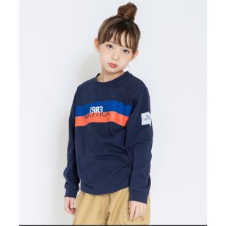 ノーティカ(NAUTICA)のNAUTICA/ノーティカ　ラインプリント長袖Tシャツ130ネイビー(Tシャツ/カットソー)