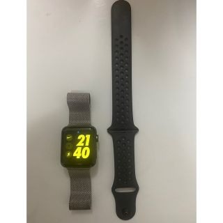 アップルウォッチ(Apple Watch)のApple Watch series3 Nike + 本体　バッテリー容量91%(腕時計(デジタル))