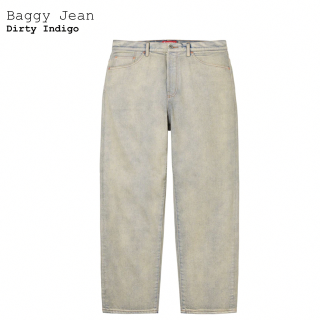 デニム/ジーンズSupreme Baggy Jean Dirty Indigo 30 inch