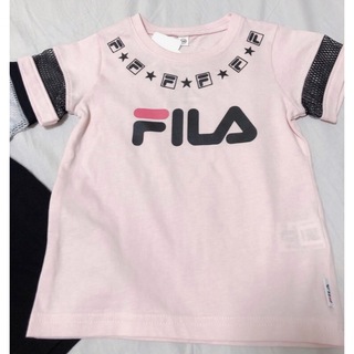 フィラ(FILA)の【即日発送可能】綿100%！FILA  半袖Tシャツ　100㎝　ピンク(Tシャツ/カットソー)