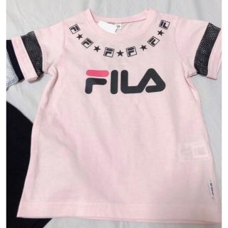 フィラ(FILA)の【即日発送可能】綿100%！FILA  半袖Tシャツ　100㎝　ピンク(Tシャツ/カットソー)