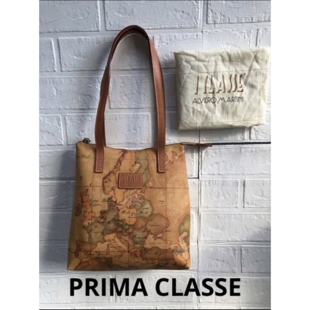 【大人気！希少！美品】PRIMA CLASSEプリマクラッセ トートバッグ地図柄