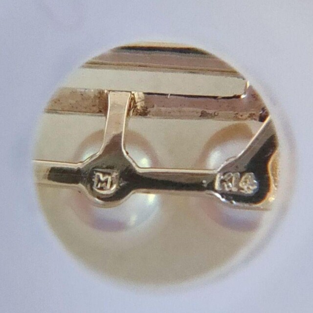 MIKIMOTO(ミキモト)のミキモト パール アコヤ真珠 帯留め K14YG 5.0mm 5.8g レディースのアクセサリー(その他)の商品写真
