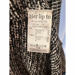 Her lip to - Herlipto normandie knit dressの通販 by ぽむず