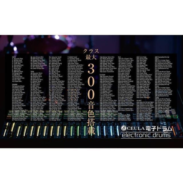 日本未発売】 電子ドラム 5ドラム4シンパル 300種類音色 高さ調整