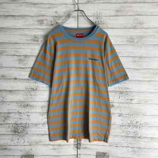 7386 【人気デザイン】シュプリーム☆ワンポイントロゴ定番カラーtシャツ　美品