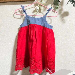 ベビーギャップ(babyGAP)のbabygap ワンピース　ノースリーブ　80cm(ワンピース)