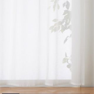 ムジルシリョウヒン(MUJI (無印良品))の【廃盤】無印　カーテン　ホワイト(カーテン)