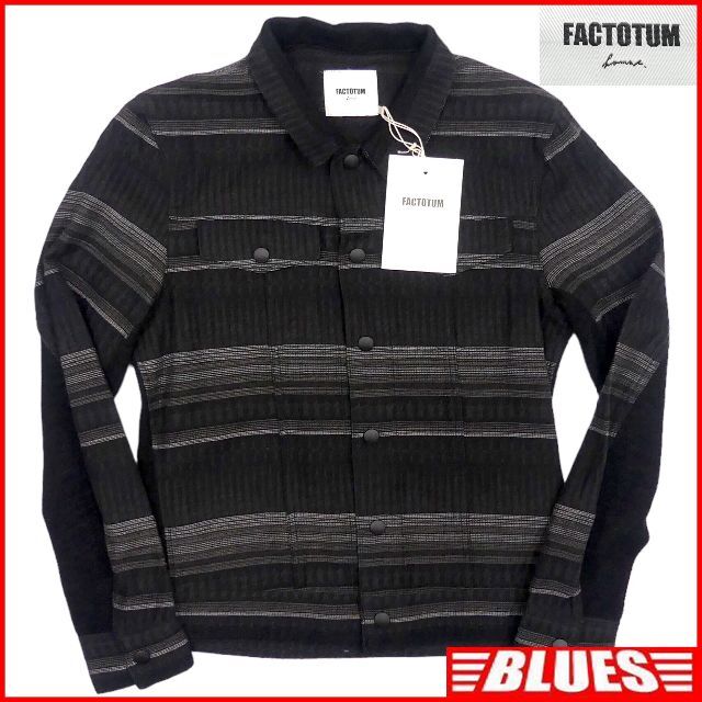 未使用 ジャケット FACTOTUM ファクトタム S 黒 メンズ TY2282