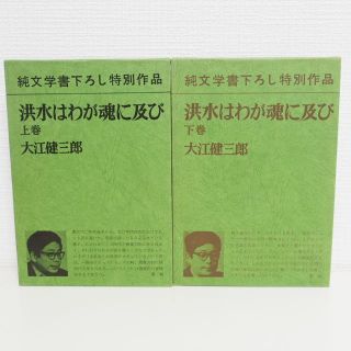 洪水はわが魂に及び 上巻 下巻 新潮社 大江健三郎 古本 中古本(文学/小説)