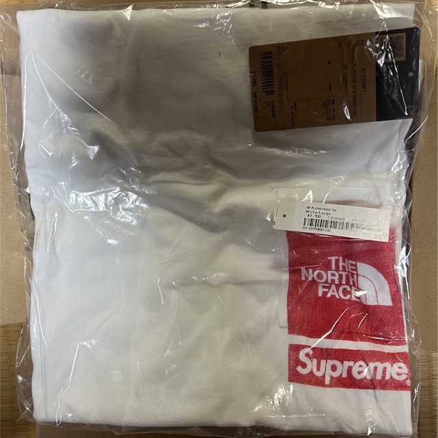 18  SUPREME POCKET TEE white L 美品