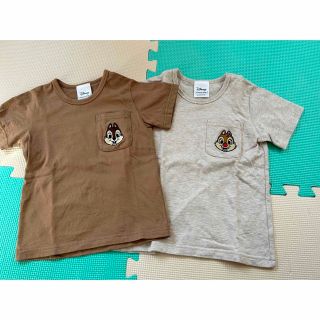 ディズニー(Disney)のベルメゾン　チップ&デール　Tシャツ 2枚セット　100  110  ディズニー(Tシャツ/カットソー)