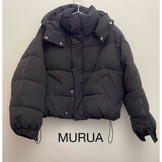 MURUA - MURUA ムルーア ジップスリーブエアコンダウン ブラックの通販 ...