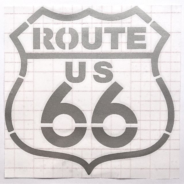 ★ROUTE66★6枚組　ルート66　カッティングステッカー ハンドメイドのインテリア/家具(アート/写真)の商品写真