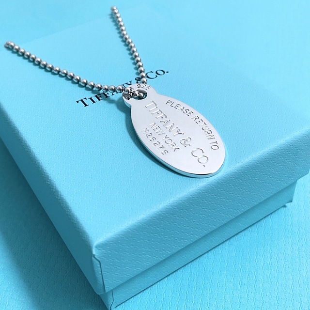 Tiffany & Co. リターントゥ オーバルタグ ボールチェーンネックレス