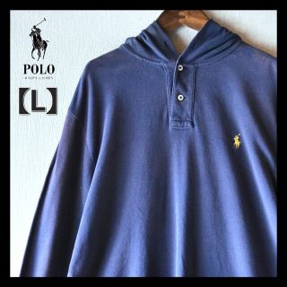 ポロラルフローレン(POLO RALPH LAUREN)の古着★ポロバイラルフローレン ワンポイント 鹿の子 カノコ ハーフボタンパーカー(パーカー)