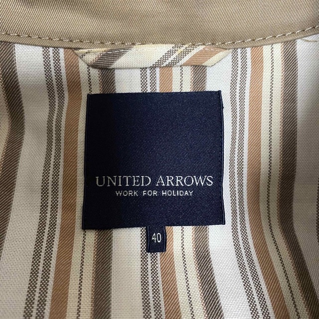 UNITED ARROWS(ユナイテッドアローズ)の【値下げ】UNITED ARROWS  ☆ トレンチコート ベージュ レディースのジャケット/アウター(トレンチコート)の商品写真