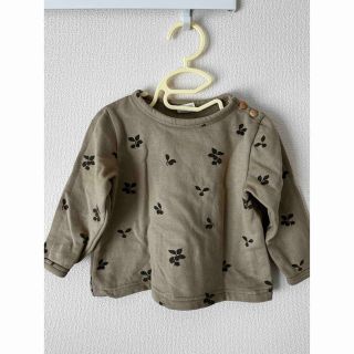 キャラメルベビー&チャイルド(Caramel baby&child )のstudio boheme スタジオボエム　プラム柄とスウェット　24m(Tシャツ/カットソー)