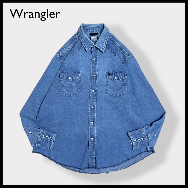 Wrangler(ラングラー)の【Wrangler】ウエスタンシャツ デニムシャツ ビッグシルエット ラングラー メンズのトップス(シャツ)の商品写真