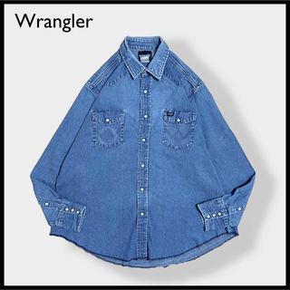 ラングラー(Wrangler)の【Wrangler】ウエスタンシャツ デニムシャツ ビッグシルエット ラングラー(シャツ)