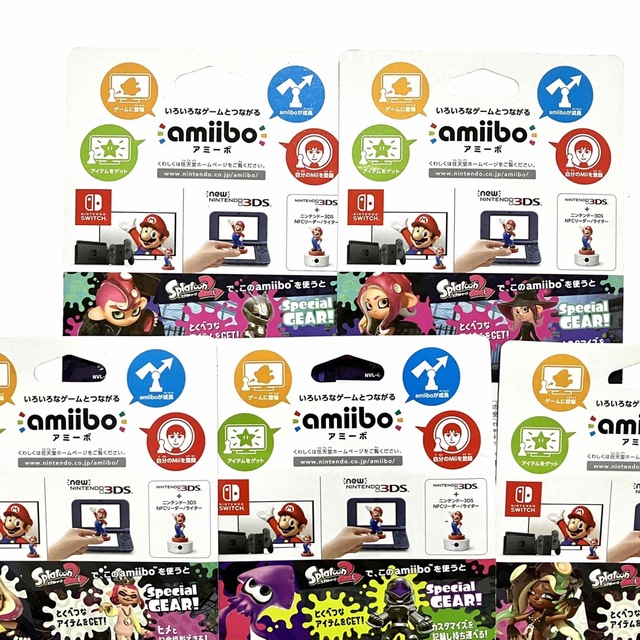 Nintendo Switch(ニンテンドースイッチ)の【新品】ニンテンドーswitch スプラトゥーン amiibo 8点 まとめ売り エンタメ/ホビーのフィギュア(ゲームキャラクター)の商品写真