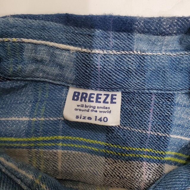 BREEZE(ブリーズ)のりこ様専用です！ブリーズ　チェックシャツ　140㎝ キッズ/ベビー/マタニティのキッズ服男の子用(90cm~)(ブラウス)の商品写真