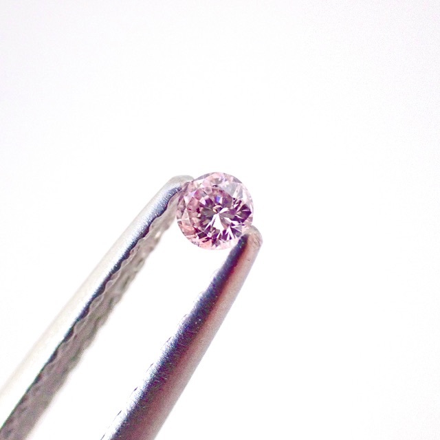 希少】 0.048ct ファンシー ピンク ダイヤモンド ルース 裸石 天然-