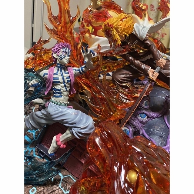 世界222個‼️【鬼滅の刃 フィギュア「煉獄杏寿郎VS猗窩座」】Lx-studio