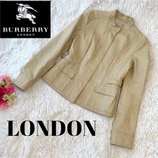 バーバリー(BURBERRY) レザー ライダースジャケット(レディース)の通販