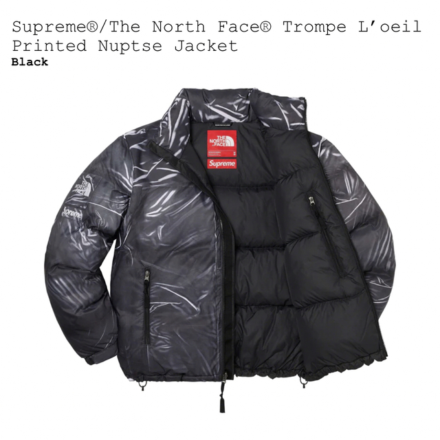 Supreme(シュプリーム)のSupreme The North Nuptse Jacket Black M メンズのジャケット/アウター(ダウンジャケット)の商品写真