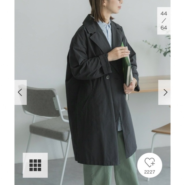 新品タグ付◉ FORK&SPOON オーバーライトミドルコート ブラック 【全