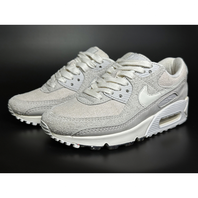 再追加販売 【美品】NIKE エアマックス 90 23 ホワイト スエード