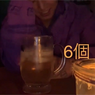 アサヒ(アサヒ)のアサヒ　ビール　ジョッキ　6個　足つき丸いデザイン410ml BTS ジョングク(グラス/カップ)