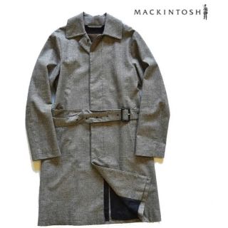 マッキントッシュ(MACKINTOSH)の【英国製】マッキントッシュ ロロピアーナ 千鳥柄 ベルト付きステンカラーコート(ステンカラーコート)