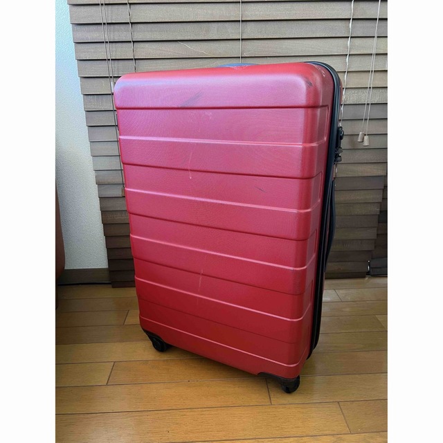 無印良品 スーツケース 赤