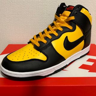 ナイキ(NIKE)の送料無料 NIKE DUNK HI ナイキ ダンク 黒 黄 DD1399 700(スニーカー)