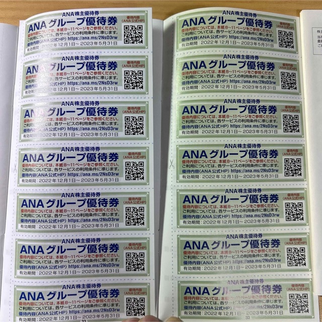 ANA(全日本空輸)(エーエヌエー(ゼンニッポンクウユ))のANA株式優待券1枚＋グループ優待券2冊 チケットの優待券/割引券(その他)の商品写真