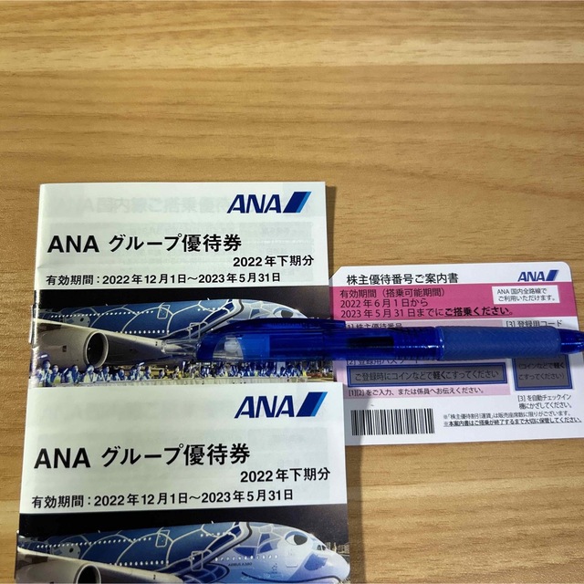 ANA(全日本空輸)(エーエヌエー(ゼンニッポンクウユ))のANA株式優待券1枚＋グループ優待券2冊 チケットの優待券/割引券(その他)の商品写真