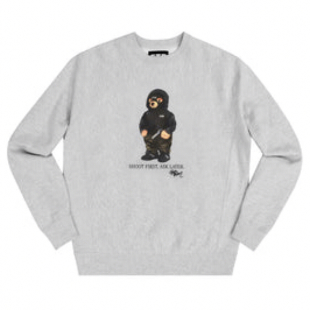 FTP HOODED BEAR CREWNECK size L