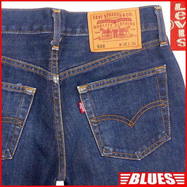 Levi's(リーバイス)の廃盤 リーバイス522 W28 ジーンズ ジーパン デニム メンズ HH8790 メンズのパンツ(デニム/ジーンズ)の商品写真