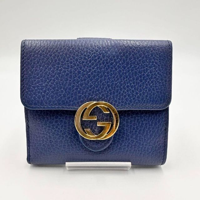 即納-96時間限定 ✨美品✨グッチ 二つ折り財布 インターロッキング