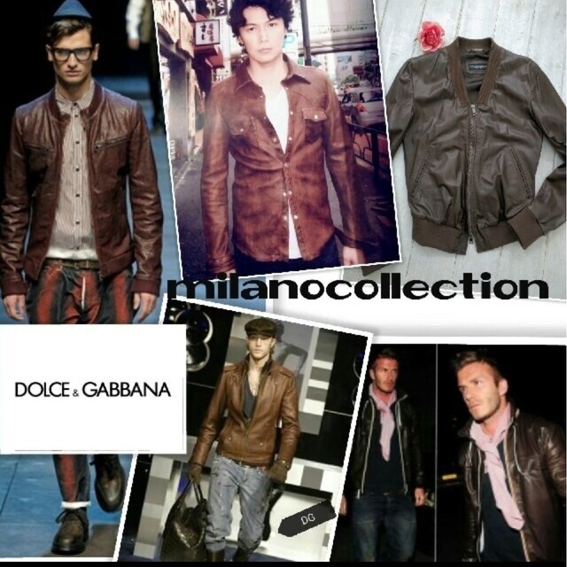 DOLCE&GABBANA(ドルチェアンドガッバーナ)の定22万 新品 ★ドルチェ&ガッバーナ ラムレザージャケット 最高峰 値段タグ付 メンズのジャケット/アウター(その他)の商品写真