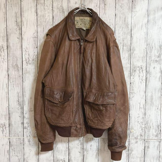 vintageバナナリパブリック A-2レザー フライトジャケット ブルゾン vintageバナナリパブリック A-2レザー フライトジャケット ブルゾン