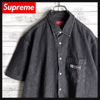 Supreme シュプリーム シャツ サイズ:L 23SS UNDERCOVER アンダーカバー アラビックロゴ フランネル 半袖 UNDERCOVER S/S Flannel Shirt ブラック 黒 トップス カジュアル コラボ 【メンズ】