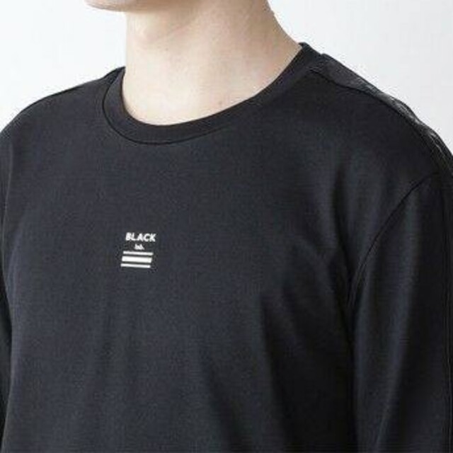 BLACK LABEL CRESTBRIDGE(ブラックレーベルクレストブリッジ)の【新品】ブラックレーベルクレストブリッジ　カットソー　Tシャツ　黒　4L　418 メンズのトップス(Tシャツ/カットソー(七分/長袖))の商品写真