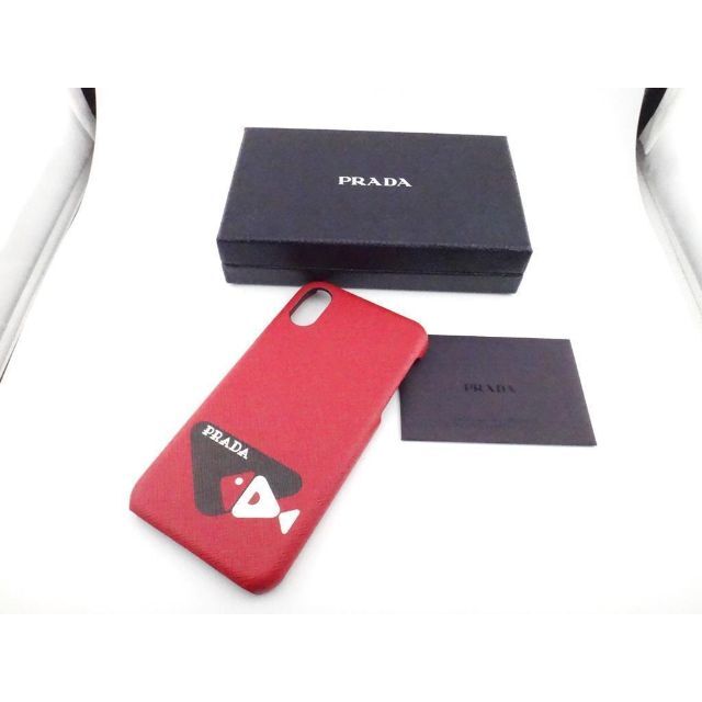 PRADA　プラダ iphoneｘ　 iphonexs　レッド　スマホ　ケーススマホアクセサリー