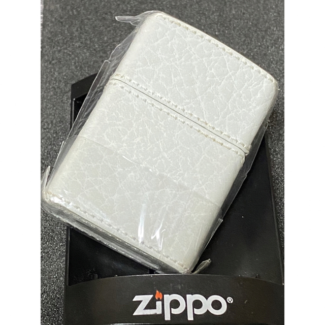 zippo ピース 白本革 限定品 Peace メタル 希少モデル 2007年製 2