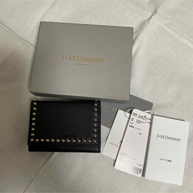 J\u0026M DAVIDSON FOLD WALLET WITH STUDS - 折り財布